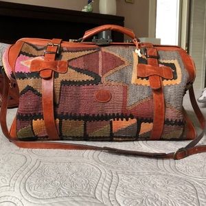 Vintage Turkish Carpet Weekender